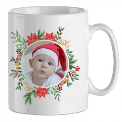 Mug de Noël personnalisé avec photo - lanterne de Noël