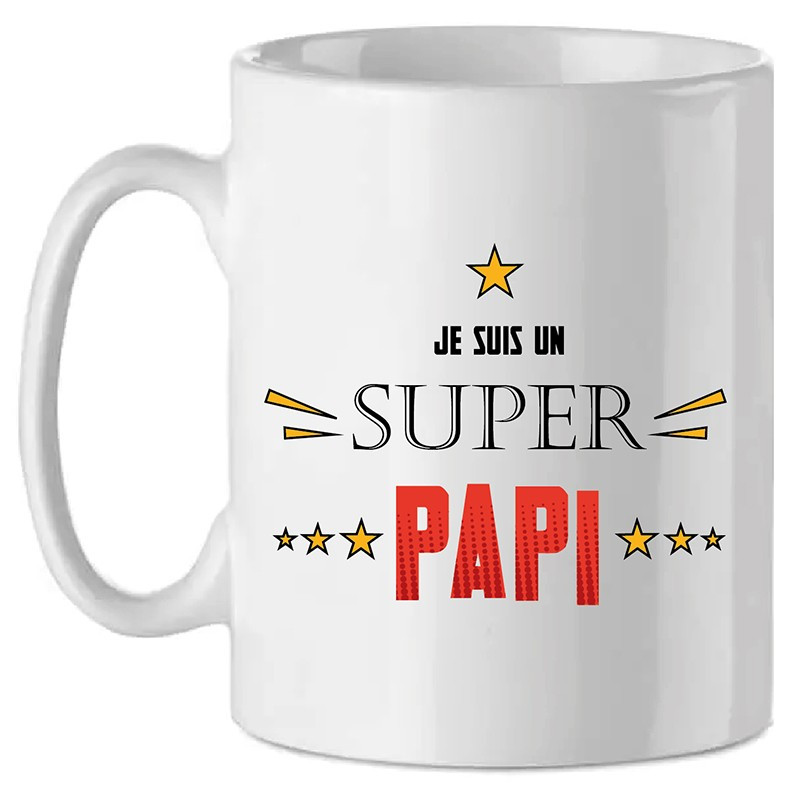 Mug personnalisé Super Papi