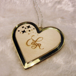 Suspension de Noël Cœur Personnalisé