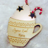 Suspension Tasse de Noël Personnalisée