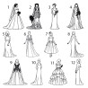 Silhouettes en fête - les silhouettes des mariés offertes !